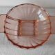 Vintage pink glass fruit cup year 40-50