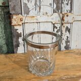 Ice bucket, vintage ice cubes