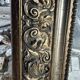 Antique fireplace mirror, gilded stucco frame, 19th century