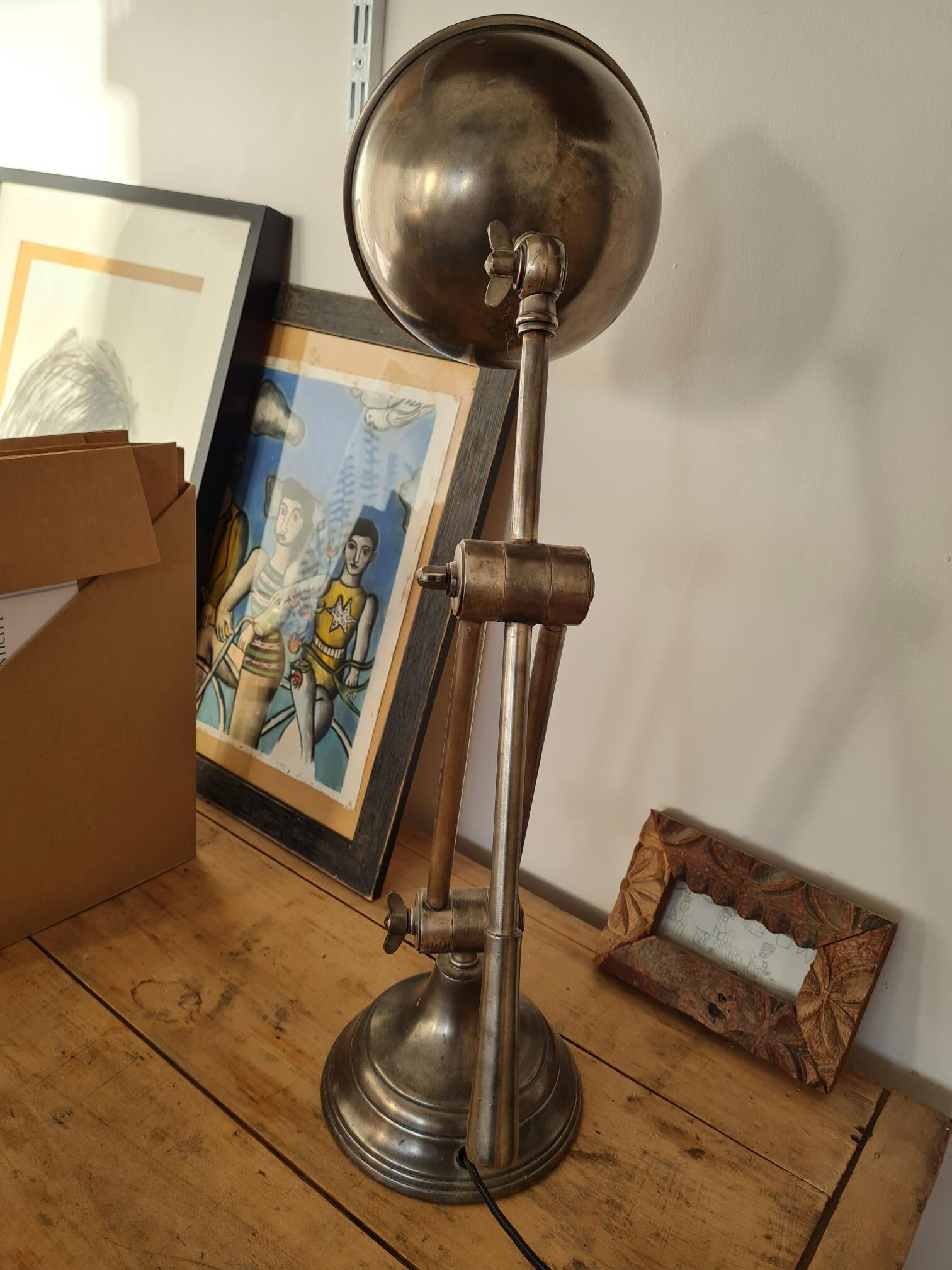 Industrial desk lamp