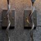 Heavy Pair of Cobra Wall Lights