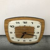 Old clock pendule Vedette formica plastic 70s vintage