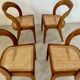 Set of 4 bentwood chairs Baumann design gondola cannage model 60s vintage