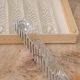 Lot de 12 porte-couteaux doubles vintage en cristal avec boîte