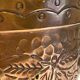 Large planter by villedieu in brass 1970s - 1980s