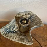 Ceramic lamp with opaline globe