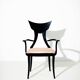 Fauteuil à oreilles italien de Pietro Constantini des années 1980
