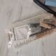 Vintage metal and opaline wall lamp