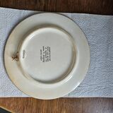 Decorative plate with 24k gold