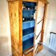 Birch plywood exhibition library, Biedermeier style, XI
