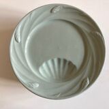 Set of 6 plates celadon de Sarreguemines 1950