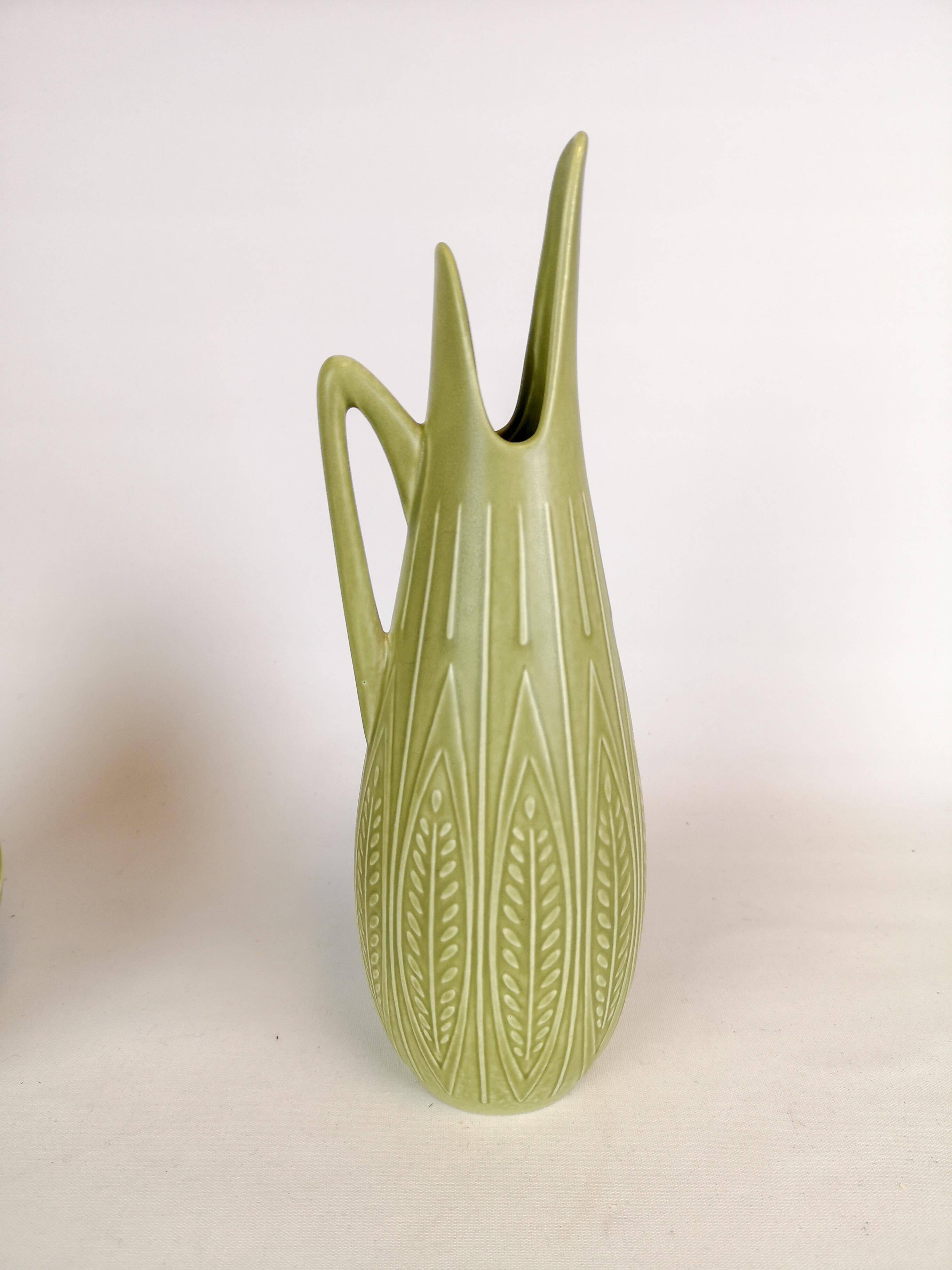 Bol et Vase Céramique Moderne du Milieu du Siècle "Rialto" par Gunnar Nylund pour Rörstrand