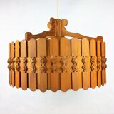 Scandinavian vintage pine suspension 1960