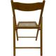 Set of four vintage folding chairs with webbing and wood 1970s