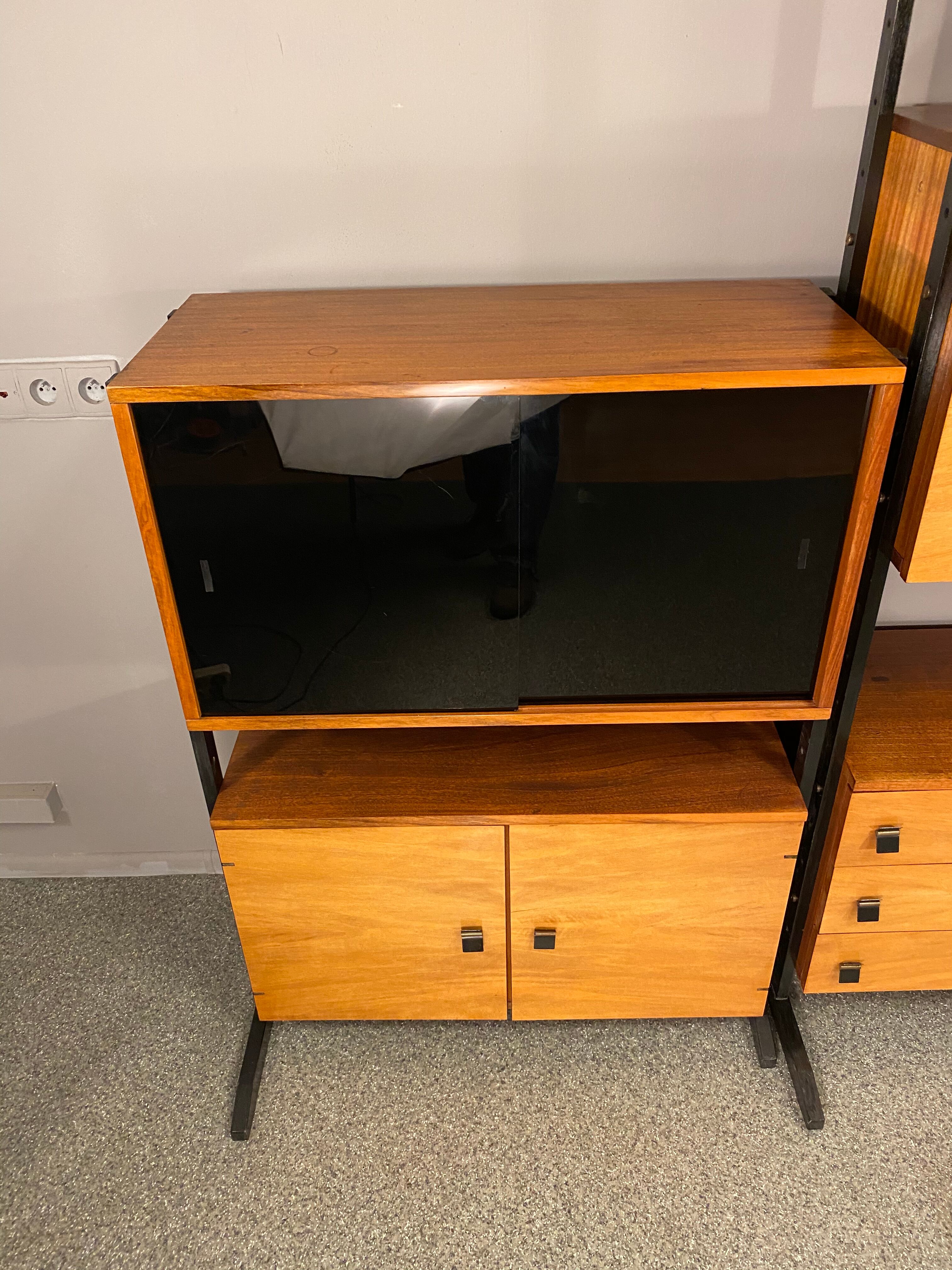 Book case Modular Walnut vintage 60’