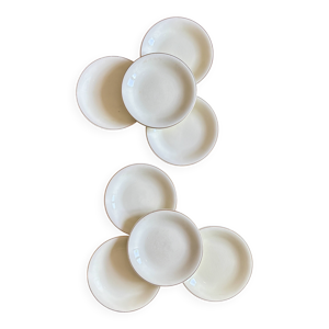 Lot de 8 assiettes à - dessert