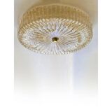 Venetian Gold "Graniglia" Murano Glass Flush Mount