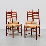 Suite of 4 mulched low chairs