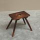 Stool or solid wood side table, mid-century style, 1950s
