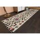1970s Vintage Turkish Hand-Knotted Wool Cotton Beige Runner Rug 91x350