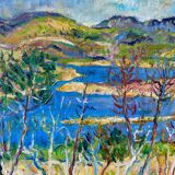 Mediterranean landscape signed Guery