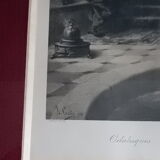 Odalisques engraving XIXth signed Luigi Crosio