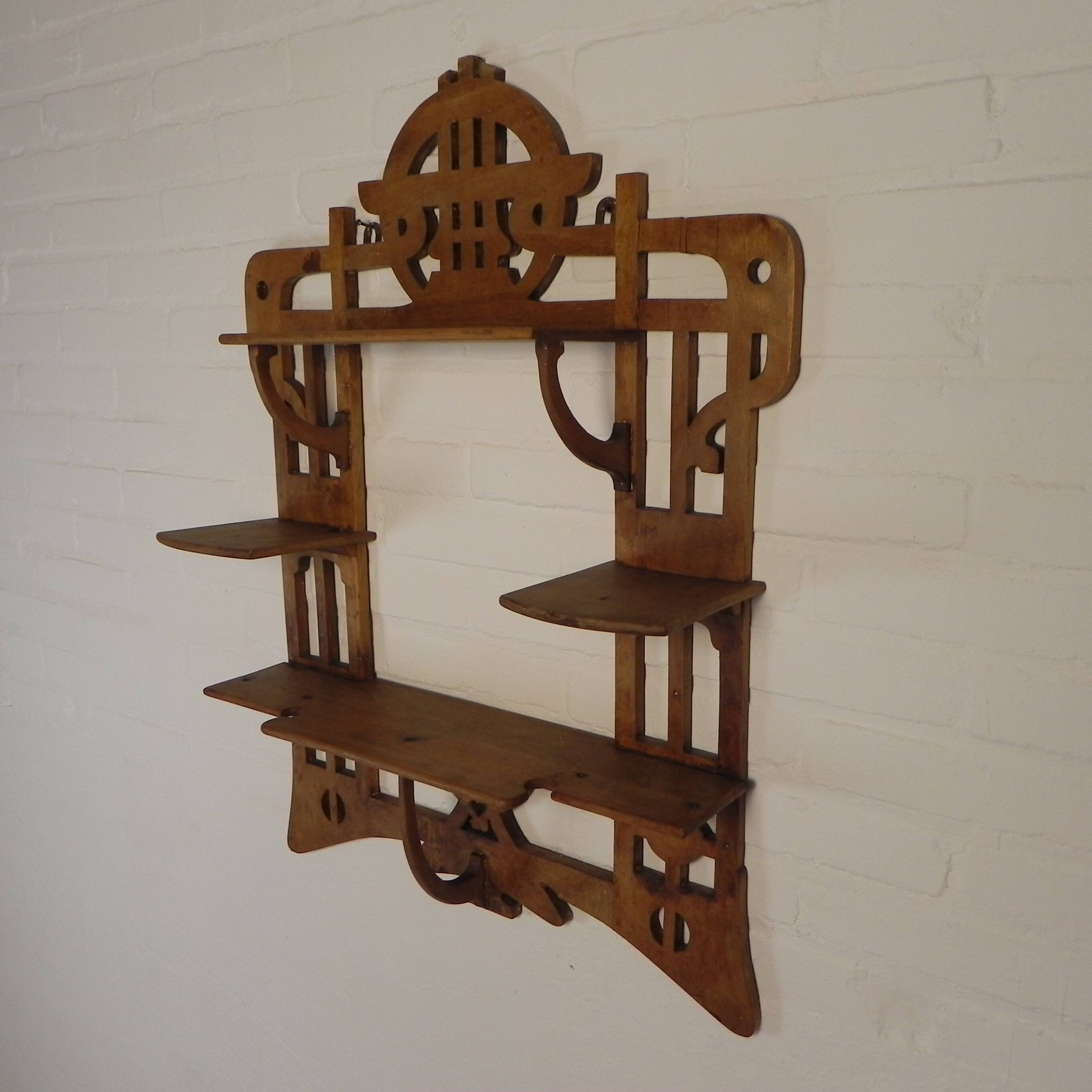 Étagère murale Art Nouveau, années 1920