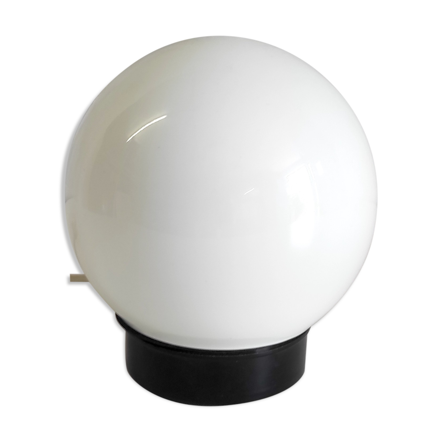 White opaline wall lamp or ceiling lamp – 60s