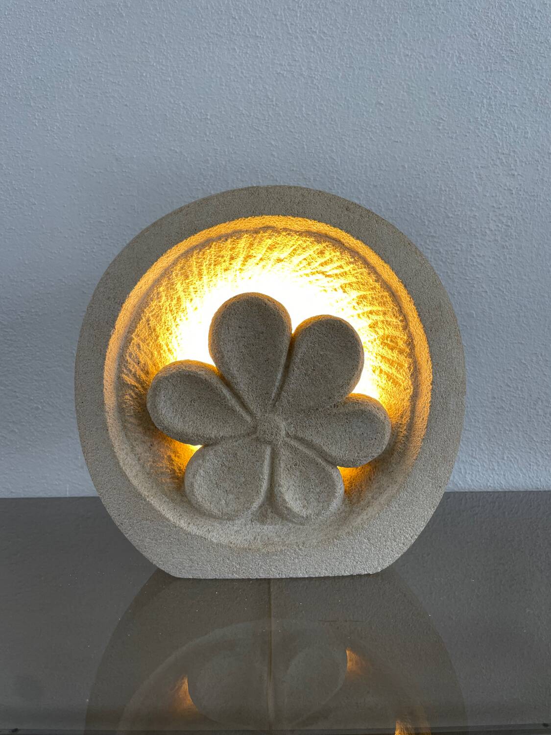 Arsène Galisson stone lamp