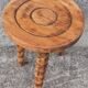 Folk art tripod stool