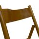 Set of four vintage folding chairs with webbing and wood 1970s
