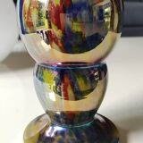 Boho chic iridescent/Iridescent vase. Millefiori. Wilhelm Kralik