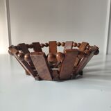 Teak fruit basket