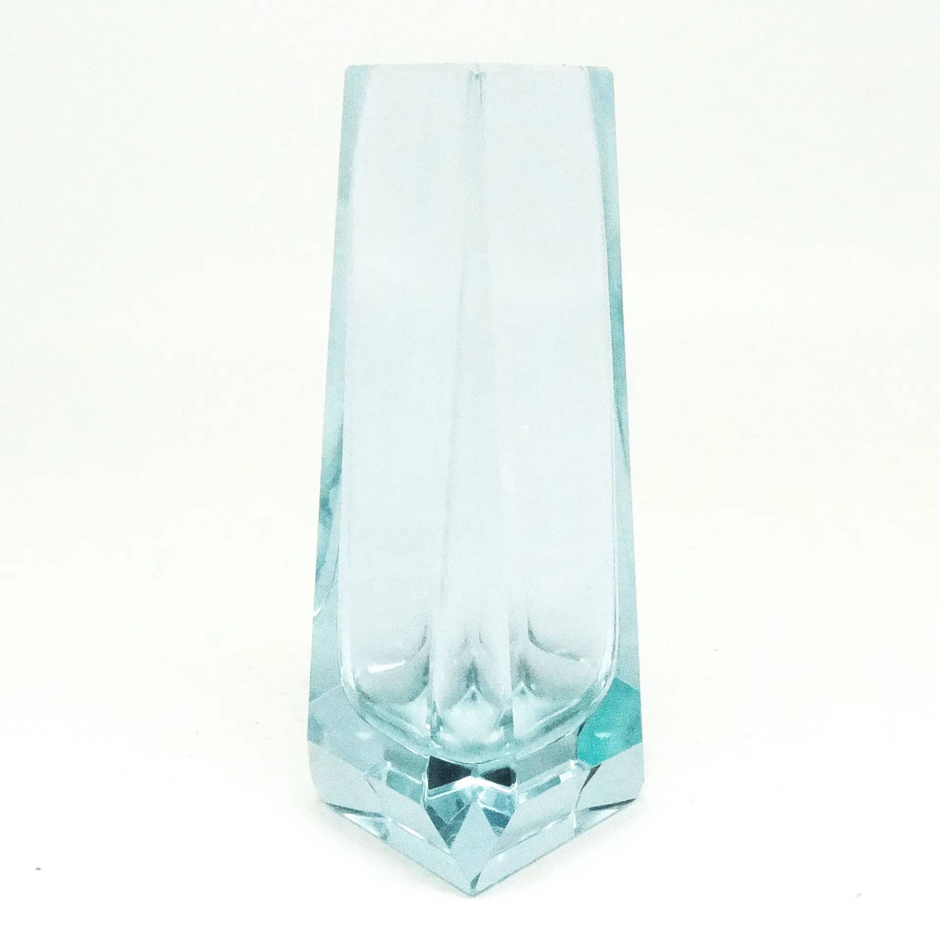 Art Deco vase, alexandrite glass, crystal, Moser, Czechoslovakia, 1930s