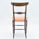 Rare pair of Campanino Chiavari walnut chairs by Fratelli Levaggi 1950