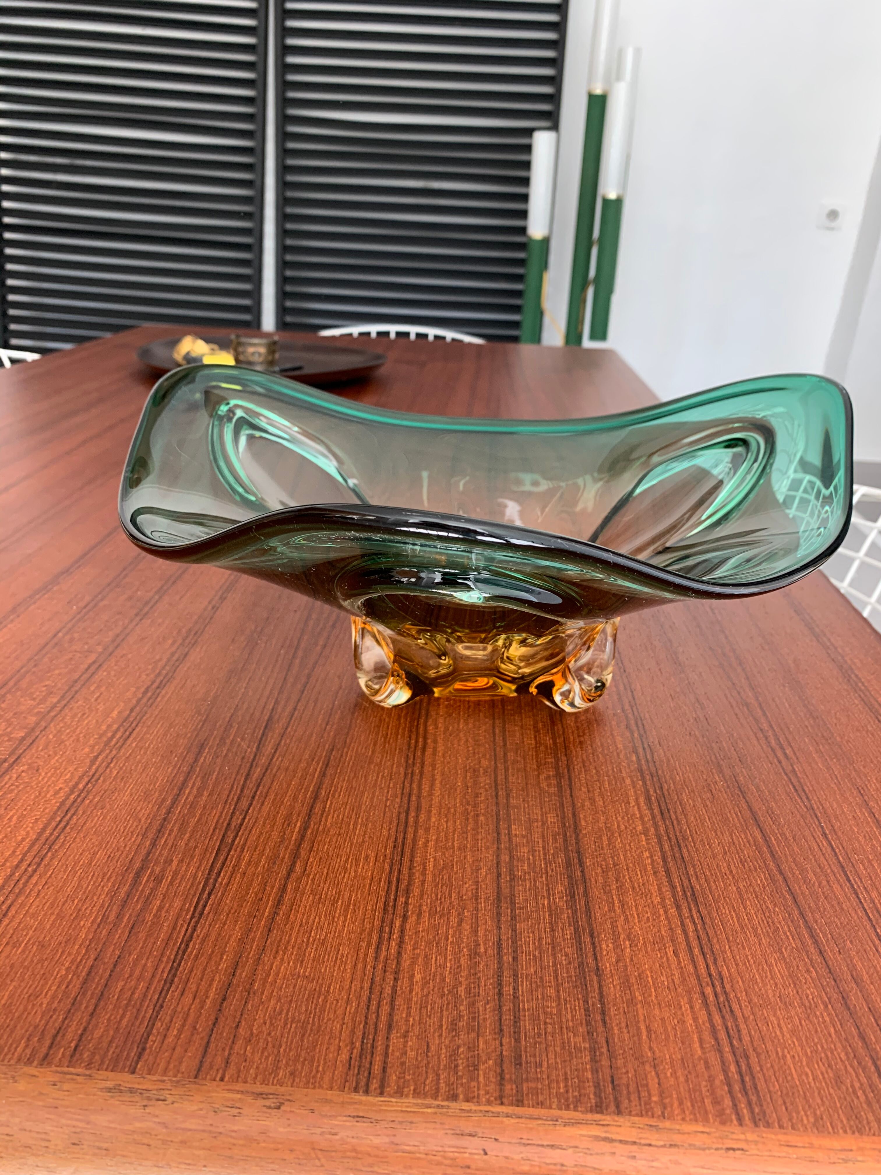 Vintage Murano glass cut