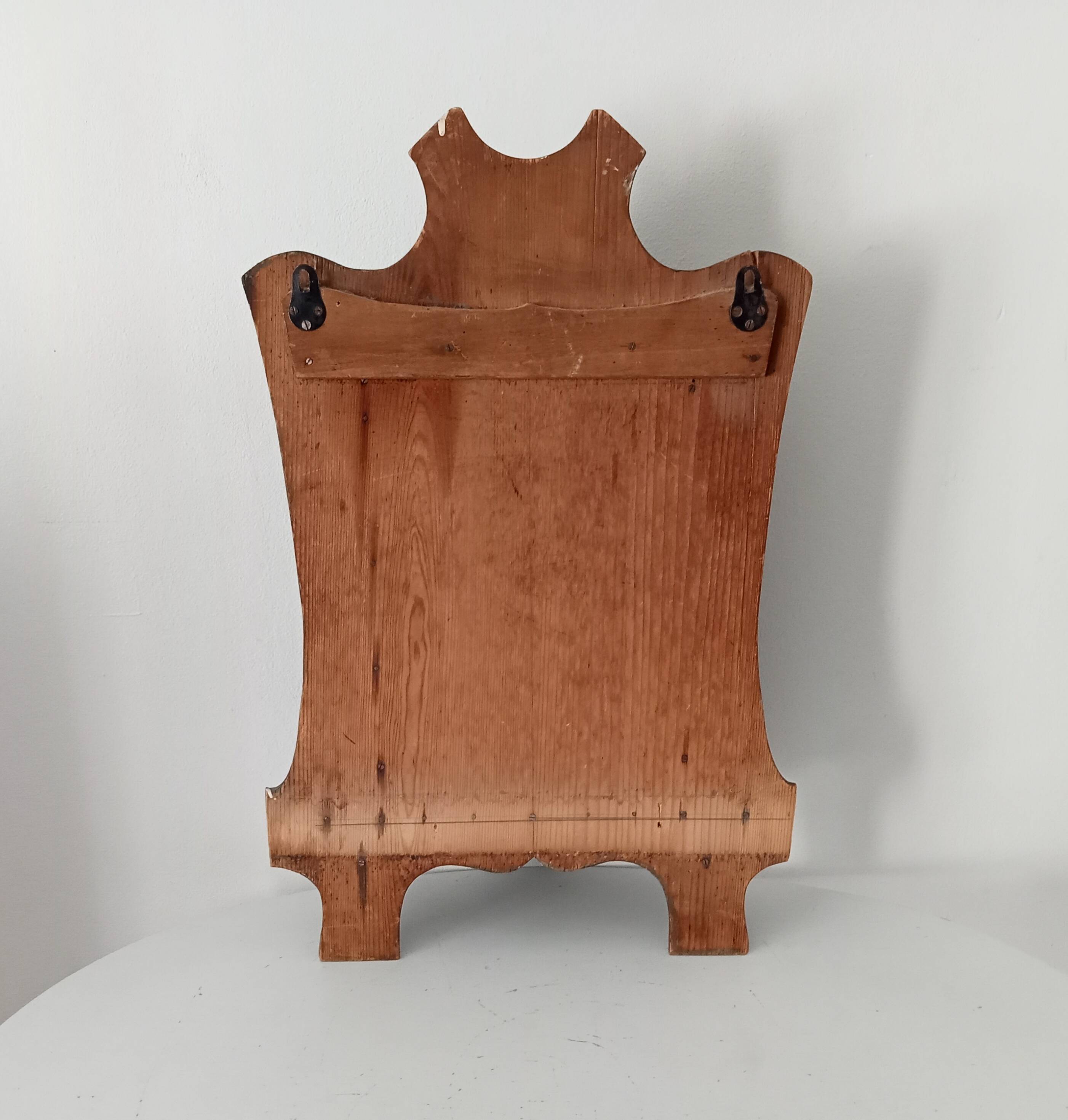 Antique wall cabinet folk art