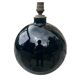 Black opaline ball lamp Art Deco