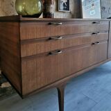 Vintage teak row 2m
