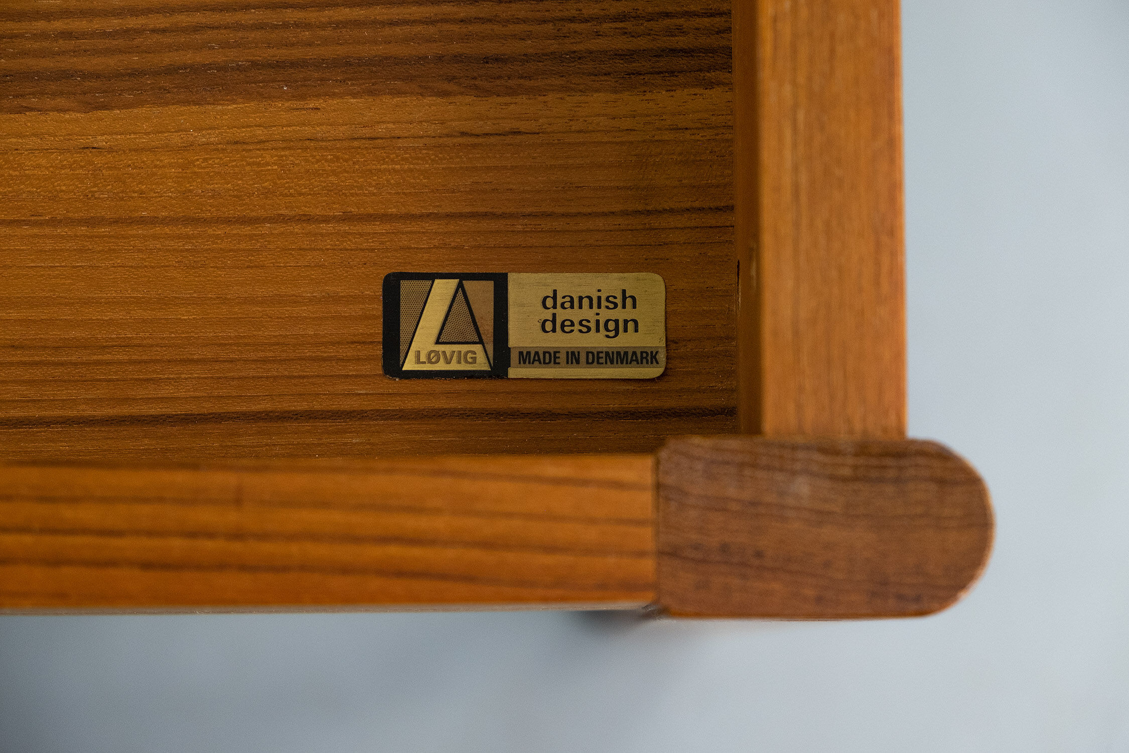 Teak Desk with movable table top by Løvig, 1960s