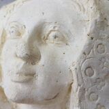 Plaster cast of a blank face