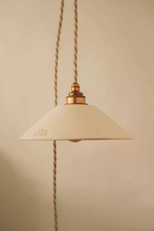 LISETTE - White terracotta - Portable lamp