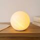Vintage Honsel globe lamp in frosted glass, moon effect