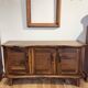 Brutalist enfilade in olive wood, 1952