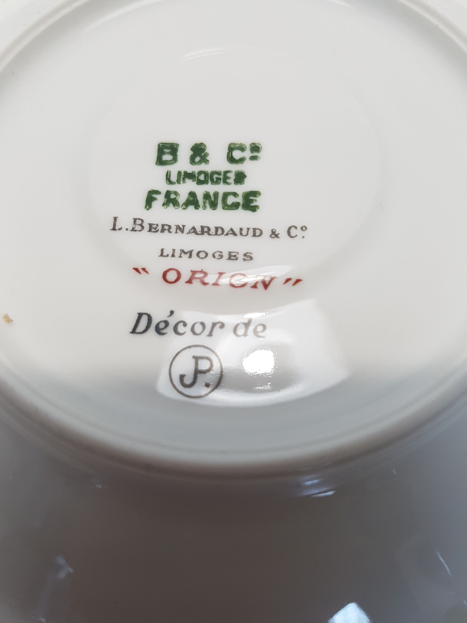 Limoges porcelain coffee service  by Bernardaud, 1970