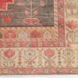 Tapis vintage rouge classique et bordé 5 x 9, 146 x 267 cm