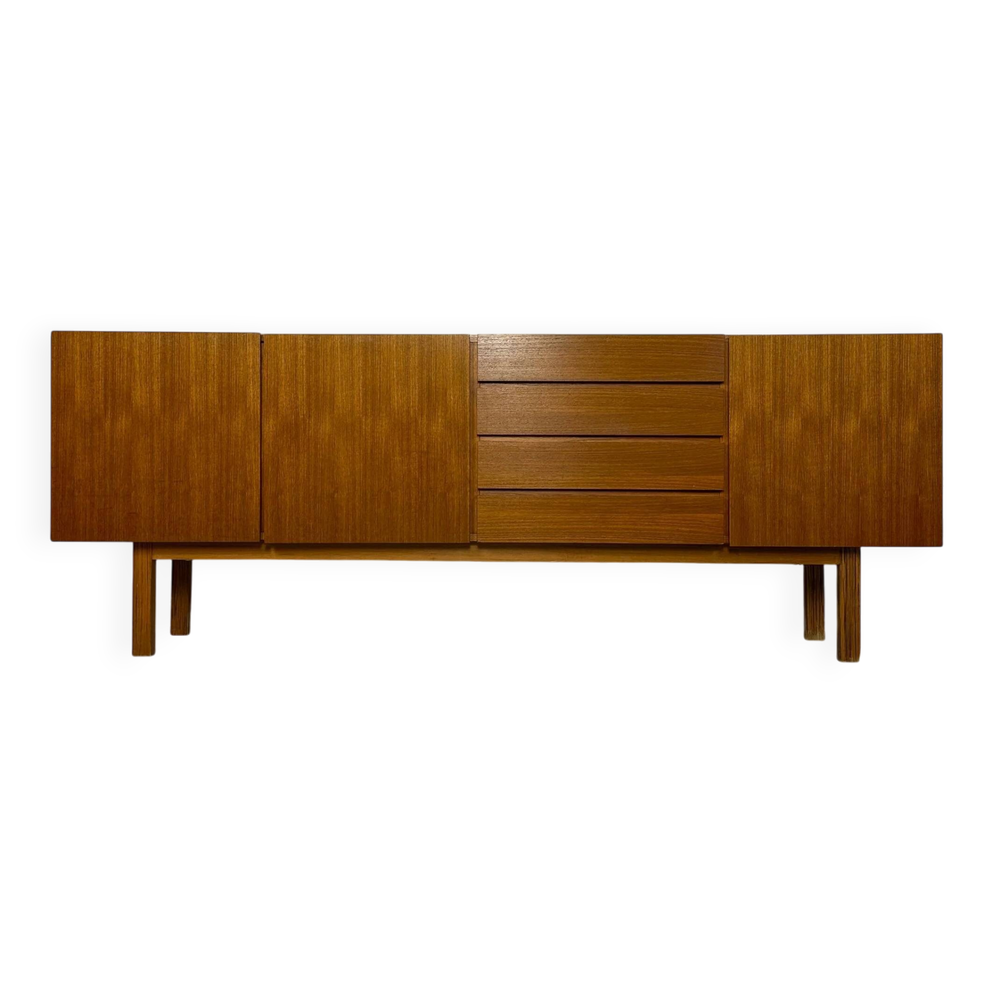 1960s Vintage Minimalistic Mid-Century Teak Sideboard