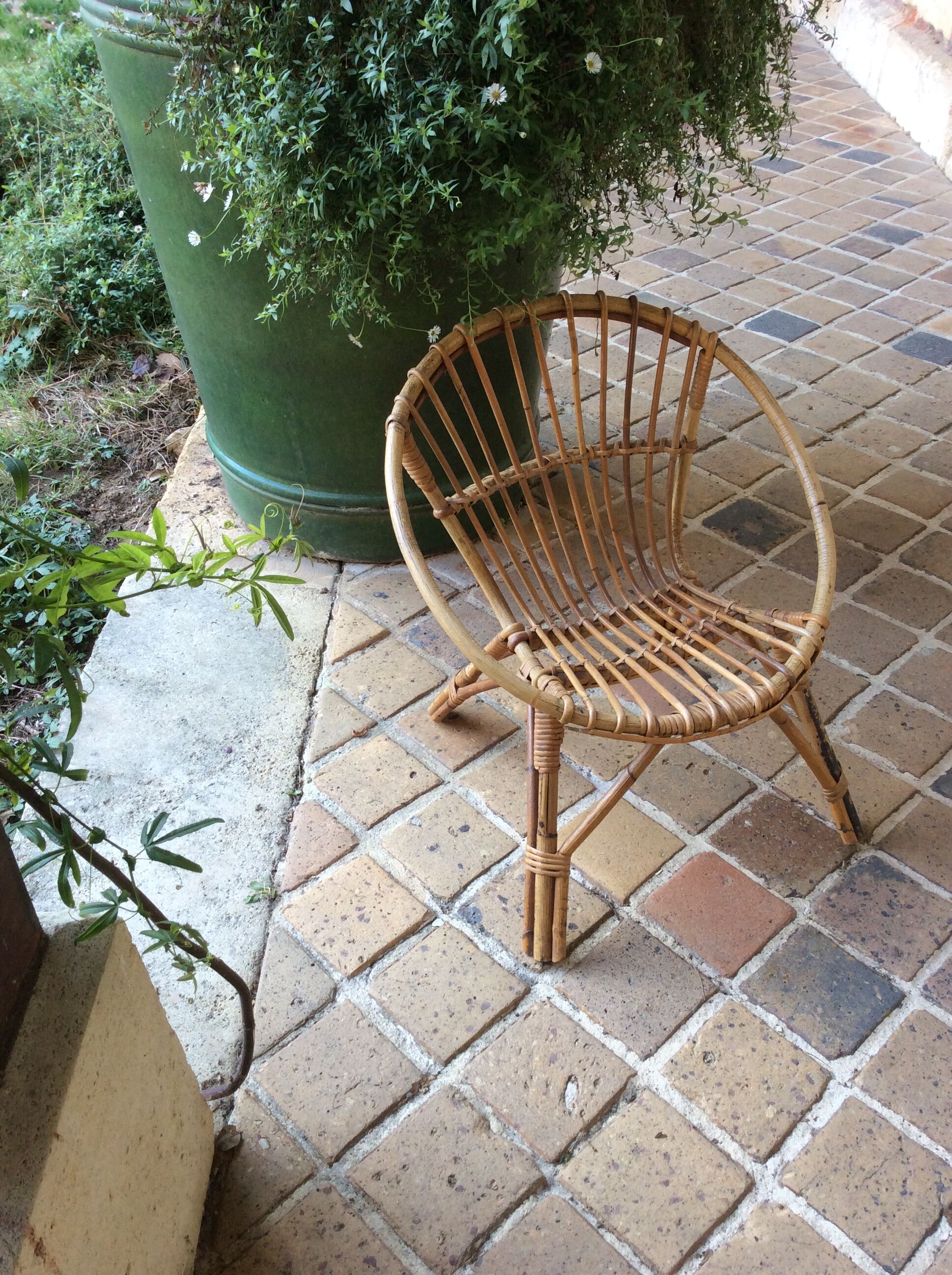 Rattan children's chair