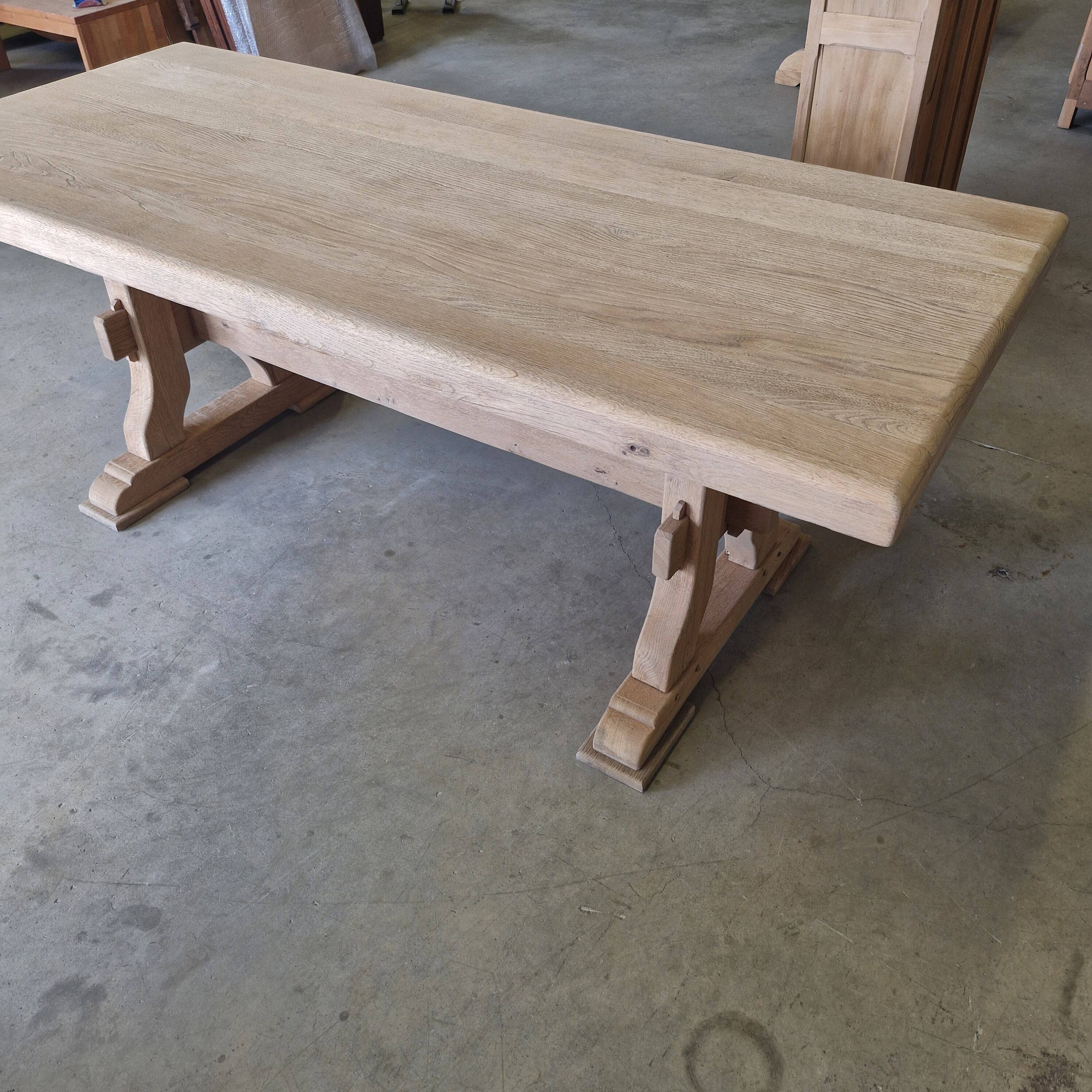 Monastery farmhouse table sandblasted