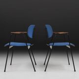 Set of 6 Dining Chairs by Willy Van Der Meeren for Tubax, Belgium, 1950s